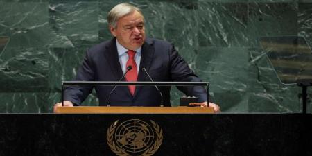 غوتيريش: إقامة دولة للفلسطينيين حق وليست مكافأة.. وندعو لوقف إطلاق النار - تليجراف الخليج